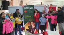 Cristianos que reciben ayuda de ACN. Cru00e9dito: Ayuda a la Iglesia Necesitada.