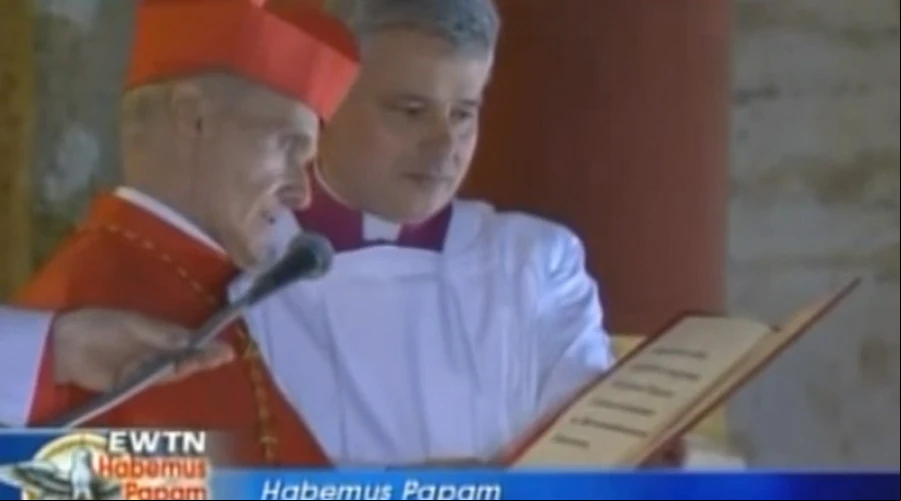 Cardenal Jean Louis Tauran anunciando la elecciu00f3n del Papa Francisco. Foto: Captura de video EWTN.?w=200&h=150