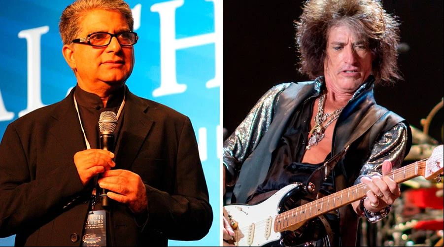 Deepak Chopra (izquierda) y Joe Perry (derecha) / Cru00e9dito: Wikimedia Commons  (CC BY 2.0)?w=200&h=150