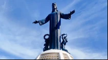 Monumento de Cristo Rey en el cerro del Cubilete. Cru00e9dito: Cortesu00eda del Santuario Votivo Nacional de Cristo Rey de la Paz.