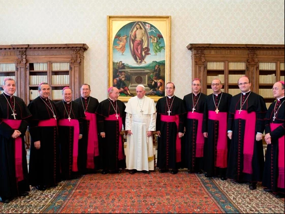 Papa Francisco junto a los Obispos de Espau00f1a. Foto: Conferencia Episcopal Espau00f1ola?w=200&h=150