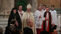 El Papa Francisco durante la celebraciu00f3n en el 2016 de las Vu00edsperas de Solemnidad de la Conversiu00f3n de San Pablo / Foto: Daniel Ibu00e1u00f1ez (ACI Prensa)