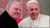 Kiko Argu00fcello y el Papa Francisco en el 50u00b0 aniversario del Camino en Roma, en mayo de 2018 - Foto: Daniel Ibu00e1u00f1ez (ACI Prensa)