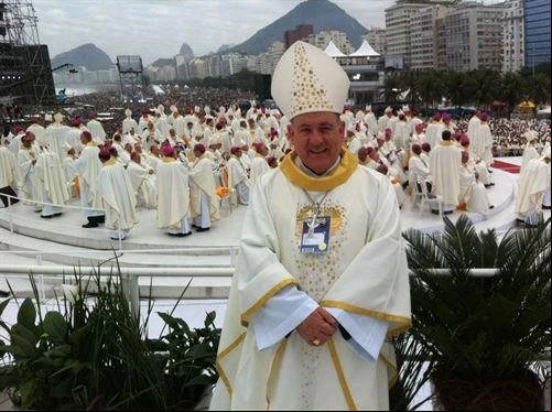 Mons. Vicente Jimu00e9nez, Obispo de Santander en la JMJ en Ru00edo (foto Obispado de Santander)?w=200&h=150