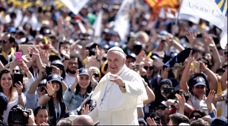 El Papa Francisco a los ju00f3venes de Acciu00f3n Catu00f3lica: u00a1Sois pasiu00f3n catu00f3lica!