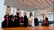 El Papa durante la Audiencia General. Foto: Vatican Media