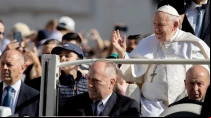 El Papa Francisco en la Audiencia General del 7 de junio. Cru00e9dito: Daniel Ibu00e1u00f1ez /ACI Prensa. 