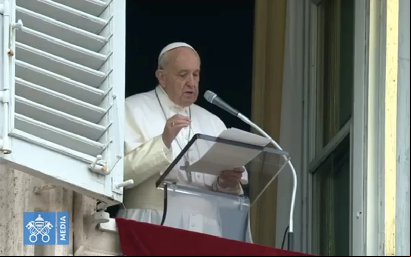 El Papa Francisco en el rezo del u00c1ngelus. Foto: Captura YouTube?w=200&h=150