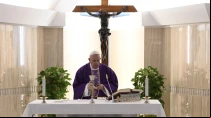 El Papa Francisco en la Misa de la Casa Santa Marta. Foto: Vatican Media 