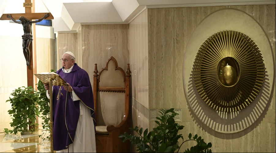 El Papa Francisco en la Misa de la Casa Santa Marta. Foto: Vatican Media ?w=200&h=150