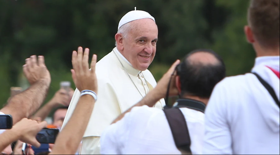 El Papa Francisco en la Plaza Madre Teresa en Albania (Foto Daniel Ibu00e1u00f1ez / ACI Prensa)?w=200&h=150