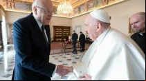 Papa Francisco recibe a Najib Mikati, Primer Ministro interino del Lu00edbano. Cru00e9dito: Vatican Media