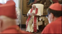 Papa Francisco con Cardenales en el Vaticano. (Imagen de archivo). Foto: Vatican Media 