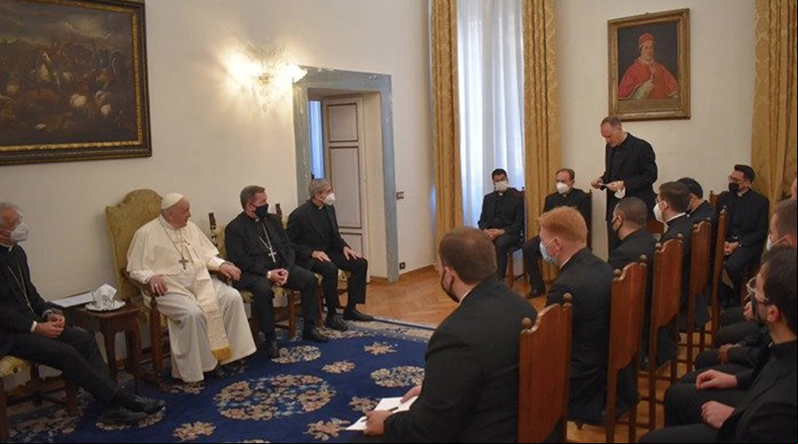 El Papa en la Pontificia Academia Eclesiu00e1stica. Foto: Vatican Media?w=200&h=150