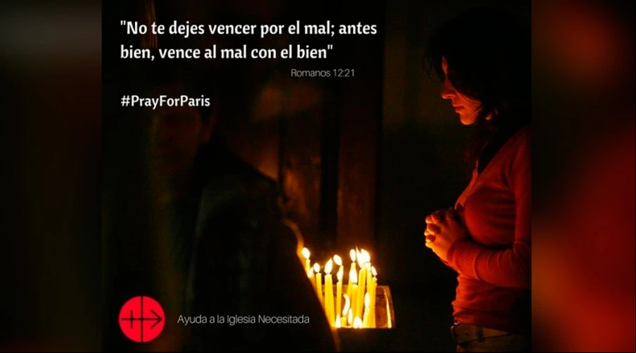 Ayuda a la Iglesia Necesitada anima a rezar por las vu00edctimas de Paru00eds. Foto: AIN?w=200&h=150