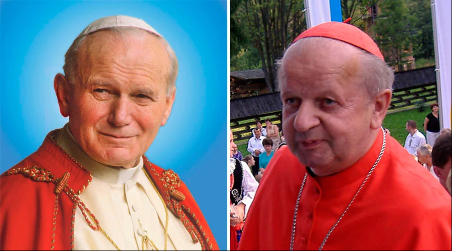 San Juan Pablo II / Cardenal Stanislaw Dziwisz. Cru00e9dito: Wikipedia, dominio pu00fablico?w=200&h=150
