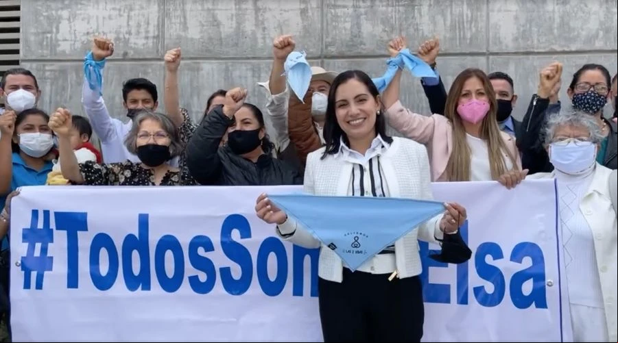 Diputada Elsa Mu00e9ndez y parte del grupo que se reuniu00f3 en su apoyo este 11 de agosto. Cru00e9dito: Captura de video / Frente Nacional por la Familia.?w=200&h=150