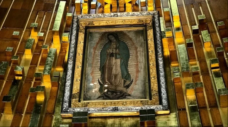 Imagen original de Nuestra Seu00f1ora de Guadalupe en su santuario de Ciudad de Mu00e9xico. Cru00e9dito: David Ramos / ACI Prensa.?w=200&h=150
