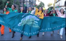 Marcha a favor del aborto en el Estado de México el 26 de noviembre.