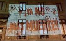 Manifestación en el Congreso de la CDMX contra el aborto