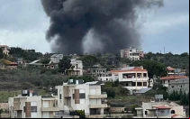 Como consecuencia de la guerra en Gaza, se producen diariamente impactos de cohetes en el sur del Líbano.