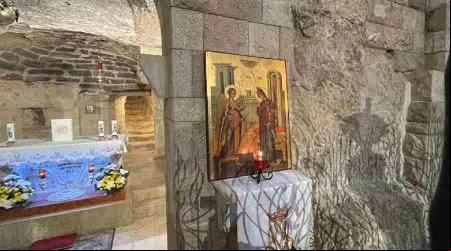 Asu00ed se ve en la actualidad la casa de la Virgen Maru00eda en Nazaret
