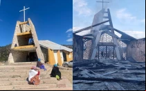 Capilla de la comunidad indígena de Panalachi, en el municipio de Bocoyna