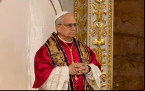El Papa León XIV en la Basílica San Pablo Extramuros.