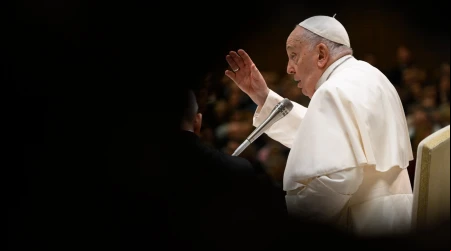 Imagen referencial del Papa Francisco en una Audiencia General