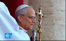 El Papa León XIV en su primer discurso al mundo.