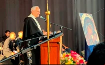 El Papa León XIV en un encuentro vocacional del Camino Neocatecumenal en Chiclayo (Perú) en 2022.
