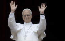 El Papa León XIV en el Vaticano.