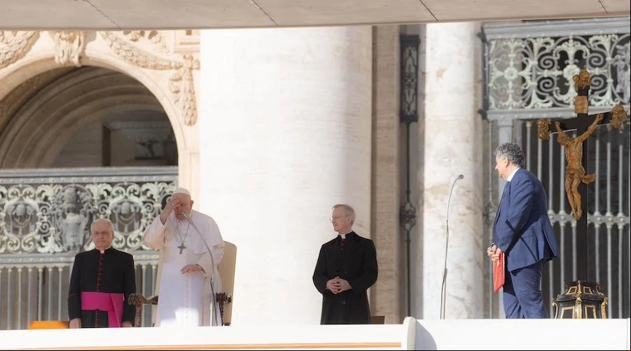 Imagen del Papa Francisco en la Audiencia General. Cru00e9dito: Vatican Media?w=200&h=150