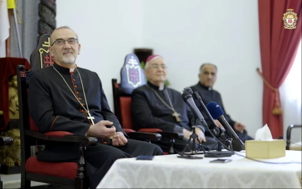 El Cardenal Pizzaballa durante la rueda de prensa celebrada este martes en Jerusalén.?w=200&h=150