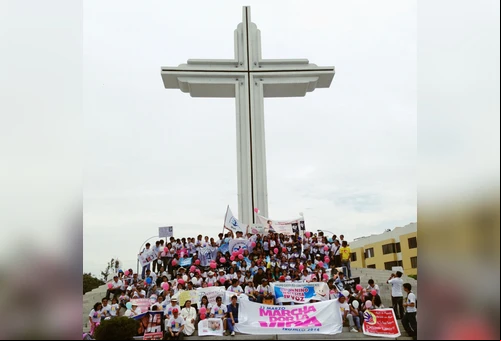 La Marcha por la Vida de Trujillo en su punto final, el u00d3valo Papal visitado en 1985 por Juan Pablo II. Foto: ACI Prensa?w=200&h=150
